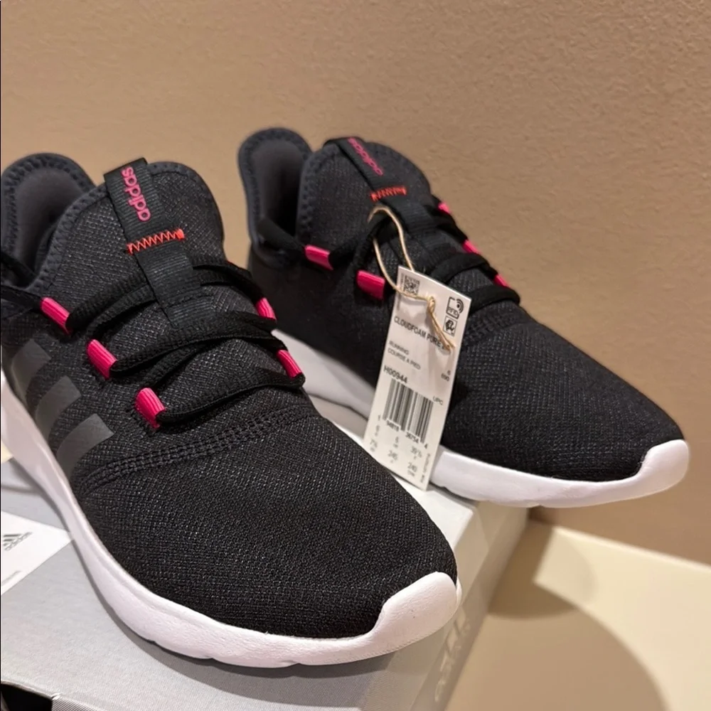Adidas Cloudfoam Pure 2.0 Women’s Size 7.5 Running Black w/Hot Pink H00944-Z018 - Picture 12 of 16